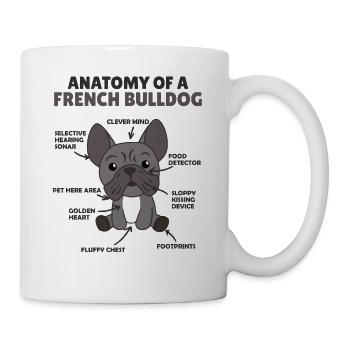 Anatomie d’un chien chien drôle de chien - Mug blanc - blanc - Droite