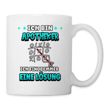 Ich bin Apotheker ich finde immer eine Lösung - Tasse - Weiß - Rechts