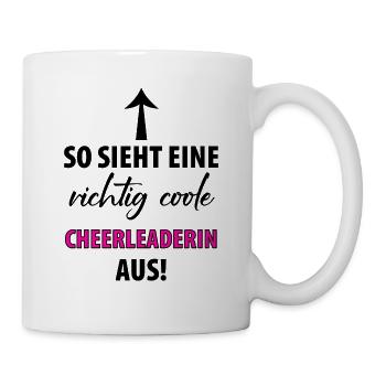 Cheerleading Cheerleader Cheerleaderin Cheer - Tasse - Weiß - Rechts