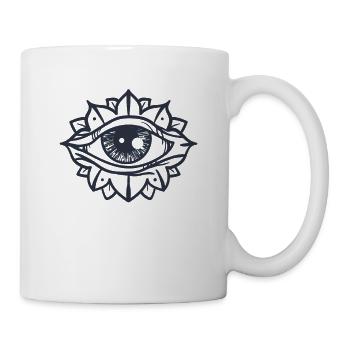 All Seeing Eye Evil Eye, Third Eye - Tasse - Weiß - Rechts