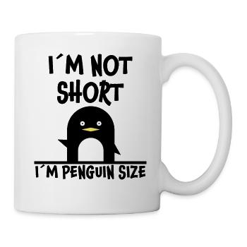 Pingouin Drôle de sort Petit Fun Antarctique Cadeau - Mug blanc - blanc - Droite