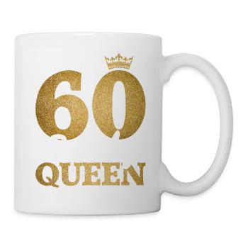 60 Birthday Queen 60. Geburtstag Frauen 60 Jahre - Tasse - Weiß - Rechts