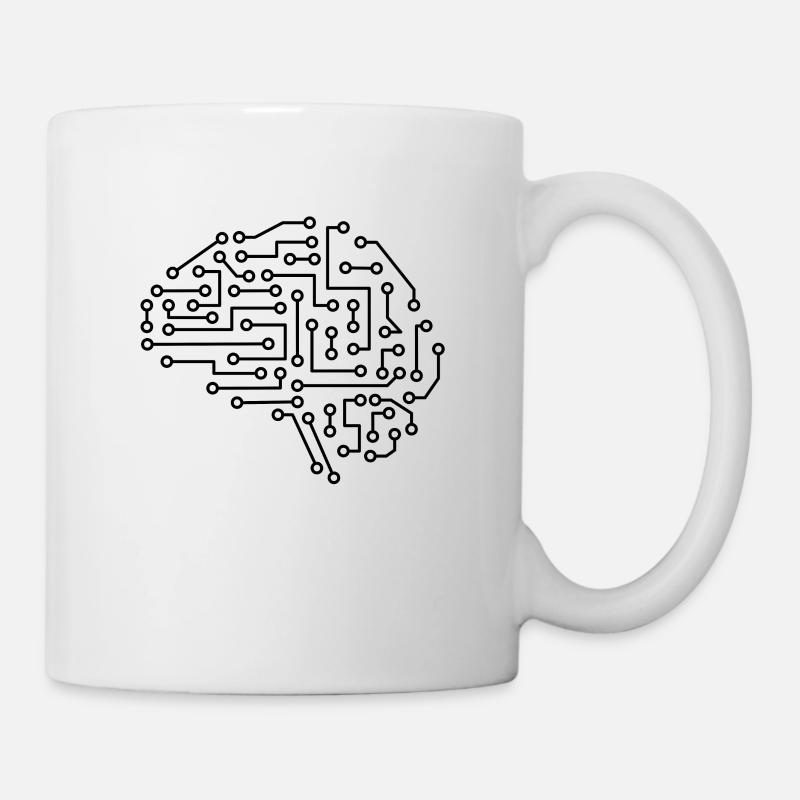 Machine Learning AI Data Science Heartbeat Data - Mug blanc - blanc