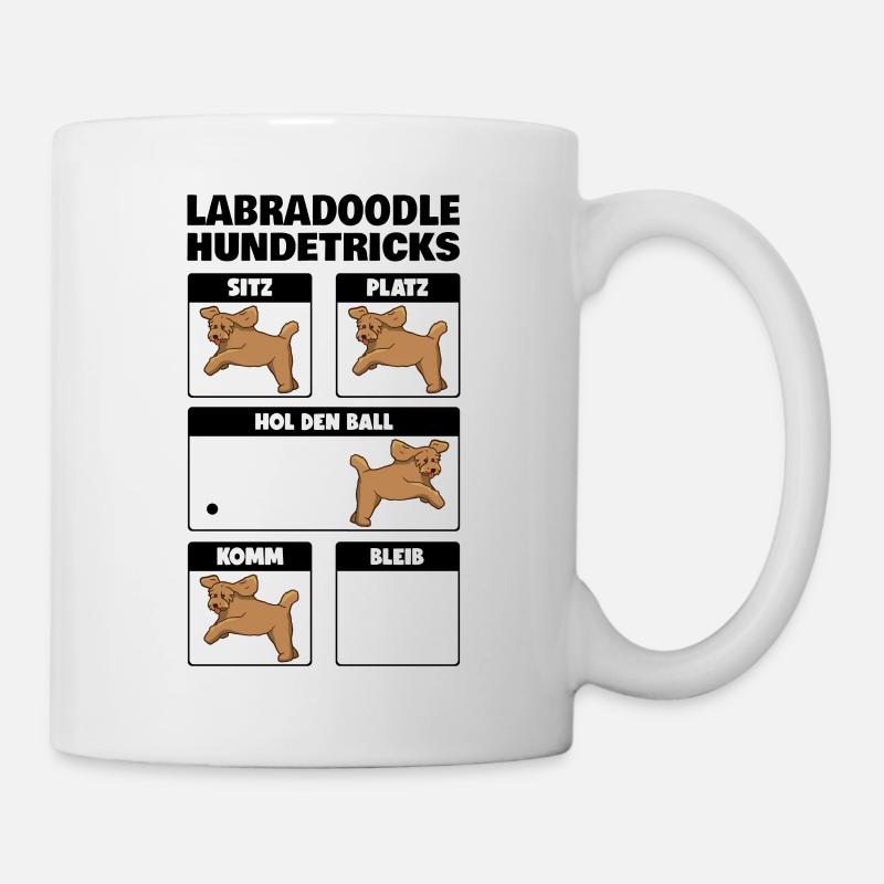 Labradoodle Hundetricks Goldendoodle Geschenk - Tasse - Weiß
