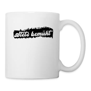 Stets Bemüht Lustige Sprüche Frech - Tasse - Weiß - Rechts