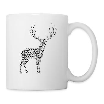 Autumn is coming - autumn leaves deer - Mug - white - Right