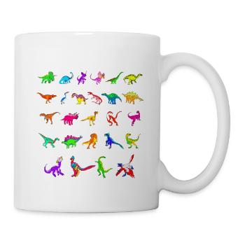 My Dinosaur Alphabet Dino A-Z ABC T-Rex - Mug - white - Right