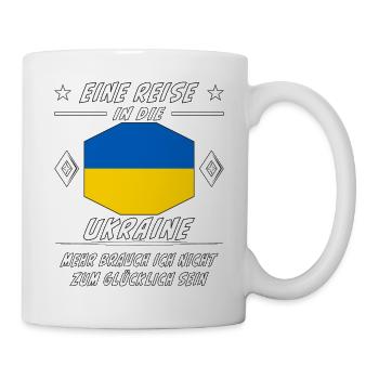 EINE REISE IN DIE UKRAINE - Tasse - Weiß - Rechts