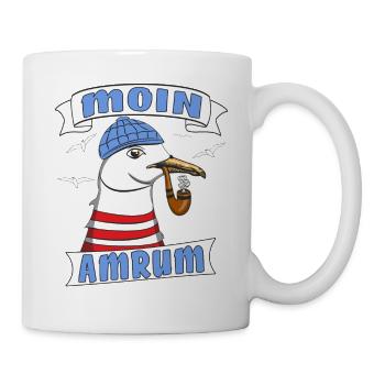 3886 MÖWE MOIN AMRUM - Tasse - Weiß - Rechts