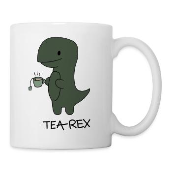 Dino dinosaurier dinosaurus Tier - Tasse - Weiß - Rechts