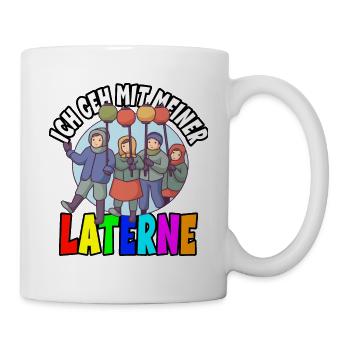 Laternenlauf Sankt Martin St Martin - Tasse - Weiß - Rechts