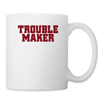 Trouble Stress Ennuis Inscription My Name Is Trouble - Mug blanc - blanc - Droite