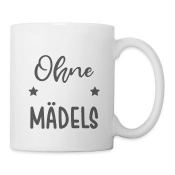 Niemals ohne meine Mädels - Tasse - Weiß - Rechts