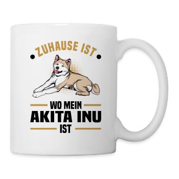 Akita Inu - Tasse - Weiß - Rechts