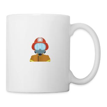 Lustiges Atemschutzgeräteträger Feuerwehr Geschenk - Tasse - Weiß - Rechts