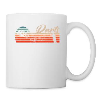 Darts Darts Darts Player Bullseye Dartboard - Mug - white - Right
