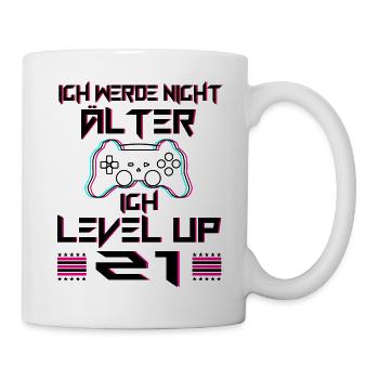 21 Geburtstag Geschenk Level 21 Complete 21 Jahre - Tasse - Weiß - Rechts