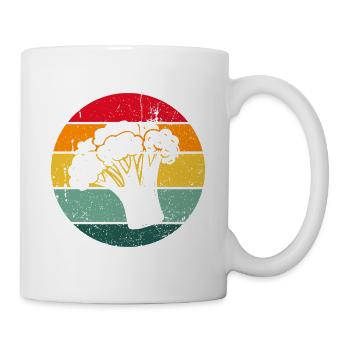 Vintage Brocoli Brocoli Brocoli En bonne santé - Mug blanc - blanc - Droite