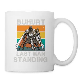 Retro Medieval Knight Tournament Tjost Buhurt - Mug - white - Right