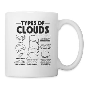 Météorologue Prévisions météorologiques nuages nuages - Mug blanc - blanc - Droite