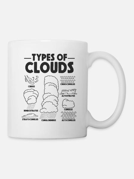 Meteorologe Wettervorhersage Wolkenbildung Wolken - Tasse - Weiß
