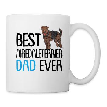 Airedale Terrier - Mug blanc - blanc - Droite