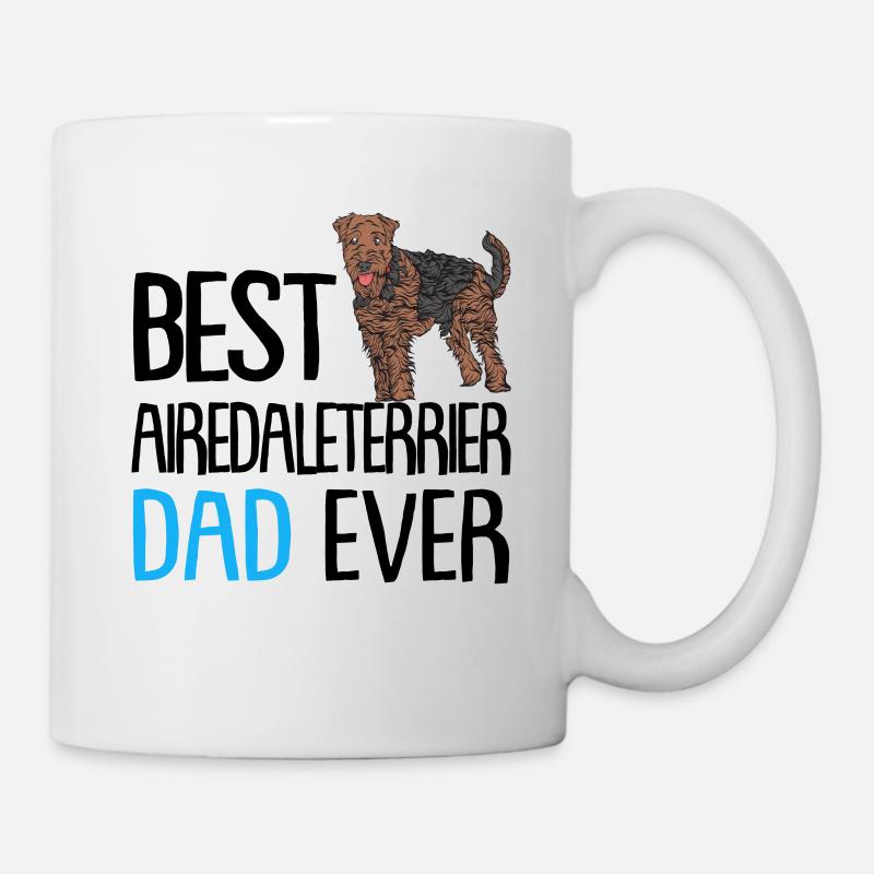 Airedale Terrier - Tasse - Weiß