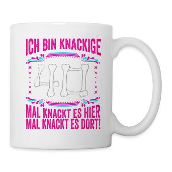 40. Geburtstag Alter Sack 40 Alte Schachtel 40 - Tasse - Weiß - Rechts