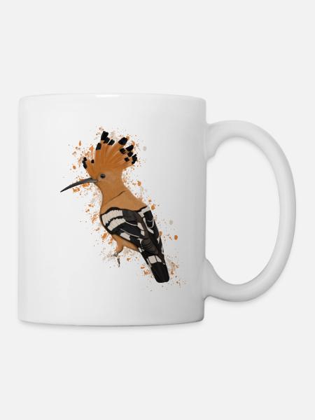 Wiedehopf Vogel Vogelfreund Vogelbeobachter - Tasse - Weiß