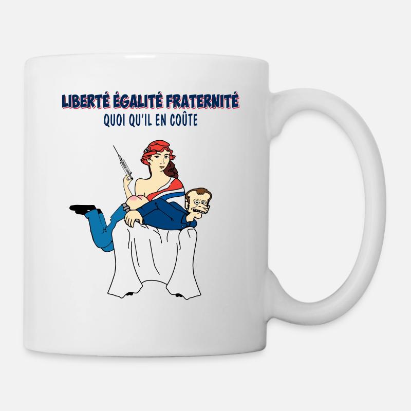Passe sanitaire, pass sanitaire, manifester - Mug blanc - blanc