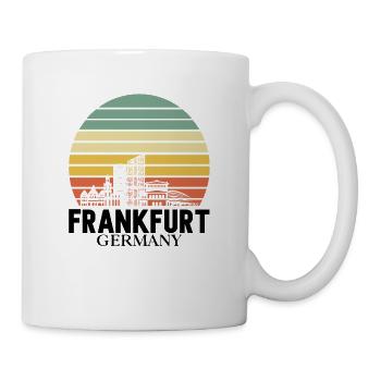 Frankfurt Hessen Frankfurter - Tasse - Weiß - Rechts