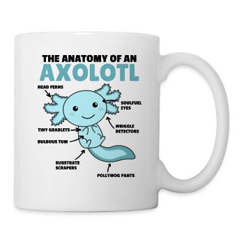 Axolotl Déclaration Anatomy of an Axolotl - Mug blanc - blanc - Droite