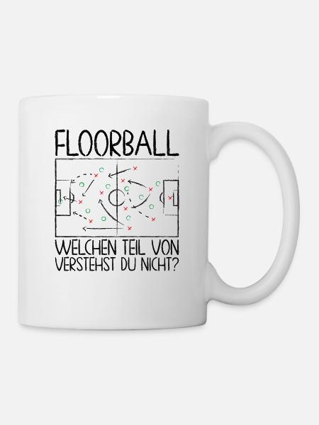 Floorball Floor Hockey Unihockey. - Tasse - Weiß