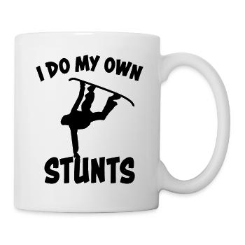 Snowboard Lustiger Spruch Snowboarding Geschenk - Tasse - Weiß - Rechts