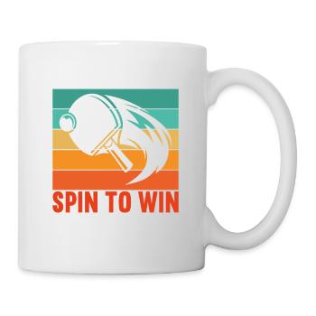Table Tennis Spin to Win Player Player - Mug - white - Right