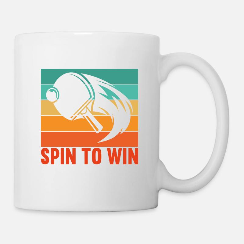 Ping-pong Spin to Win Joueur Joueuse - Mug blanc - blanc