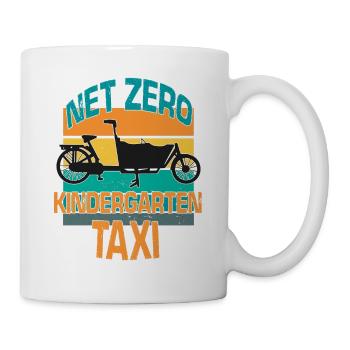 Retro Lastenbike Lastenfahrrad Kita Cargo Bike - Tasse - Weiß - Rechts