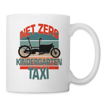 Vintage Lastenrad Cargo Bike Kindergarten Taxi - Tasse - Weiß - Rechts