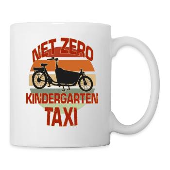 Retro Lastenbike Lastenfahrrad Kita Cargo Bike - Tasse - Weiß - Rechts