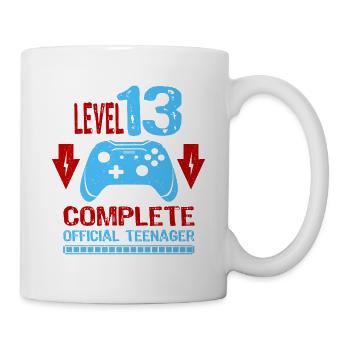 13 Birthday Boys Level 13 Complete Teenager - Mug - white - Right