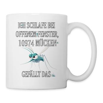 Moskito, Mücken, Stechmücke, Mücke - lustig - Tasse - Weiß - Rechts