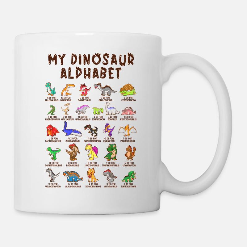 Dinosaurs Alphabet Learn Primer Gift - Mug - white
