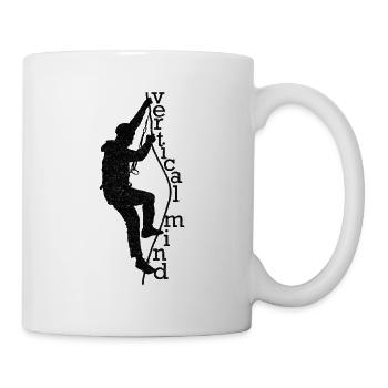 Vertical Mind für Kletterer Klettern Climbing - Tasse - Weiß - Rechts