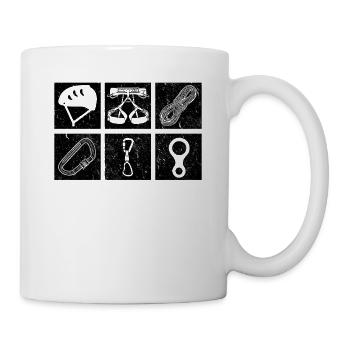 Climbing Gear Vintage for Climbers Climbing - Mug - white - Right