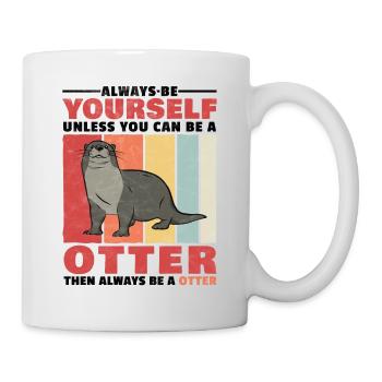 Loutre toi-même la loutre cadeau de loutre - Mug blanc - blanc - Droite