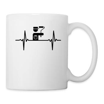 Peintre peintres artisans battements de cœur - Mug blanc - blanc - Droite
