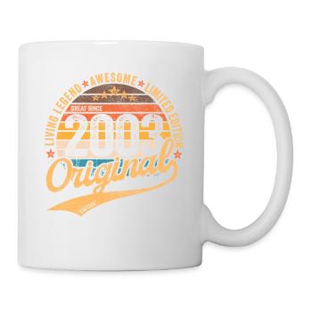 18. Geburtstag Vintage 2003 geboren im Jahr 2003 - Tasse - Weiß - Rechts