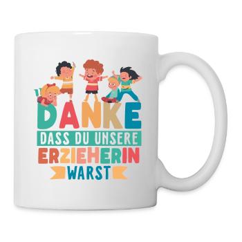 Erzieherin Kindergärtnerin - Tasse - Weiß - Rechts
