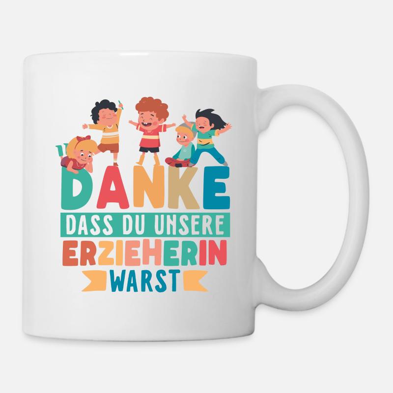 Erzieherin Kindergärtnerin - Tasse - Weiß