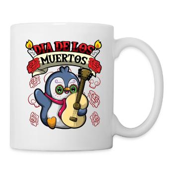 Dia De Los Muertos Animals Penguin - Tasse - Weiß - Rechts